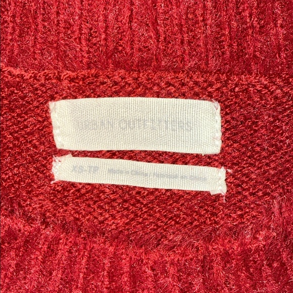 URBAN OUTFITTERS Urban cropped soft red sweater XS - Picture 2 of 9